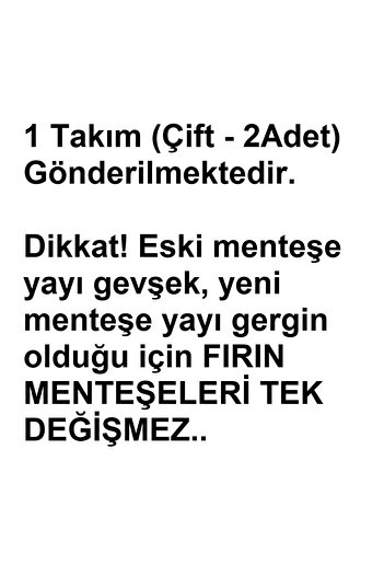 Simfer Ankastre Fırın Menteşe 1 Takım 2 Adet İkili Bir Çift Kapak Menteşesi