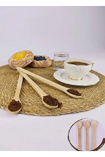 Ax Axentia Set of 3 Natural Wooden Coffee Pot Spoons Coffee Spoons 21 Cm