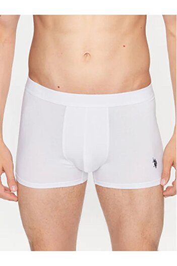 U.S. Polo Assn. Boxeri albi de culoare solidă pentru bărbați, pachet de 3