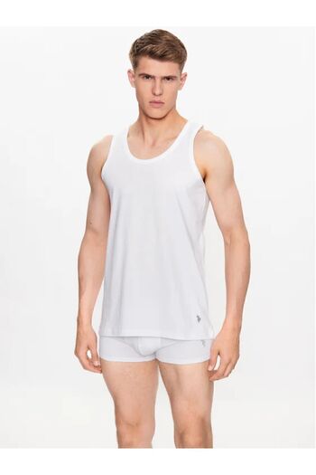 U.S. Polo Assn. Men's Cotton 2-Piece Box White Undershirt