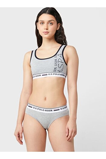 U.S. Polo Assn. Women's Lycra Cotton Bustier Shorts Set