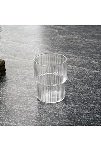 SİHİRLİ AYAKLAR 150 Ml Soft Drink Coffee Cup - Glass Striped