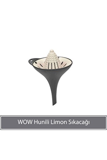 Sunplast Wow Lemon Squeezer with Funnel - Anthracite