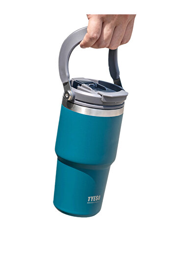 Tyeso DailyNeed Termos Vakumlu Paslanmaz Çelik İki Katmanlı 1050ML Mavi