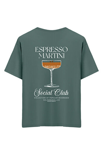 Mounte Bianca Unisex Espresso Martini - Μπλουζάκι Oversize