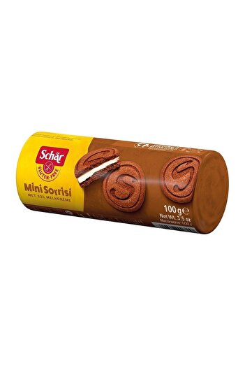 Schar Mini Sorrisi Glutensiz Kaymaklı Çikolatalı Bisküvi 100 gr (12 ADET)