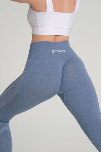 gymhams Wind Blue Hip Gathered Push Up Shaper Fitness Fitness Leggings fără cusături