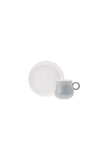 Karaca Foça Gray Coffee Cup Set for 6 People 90 ml