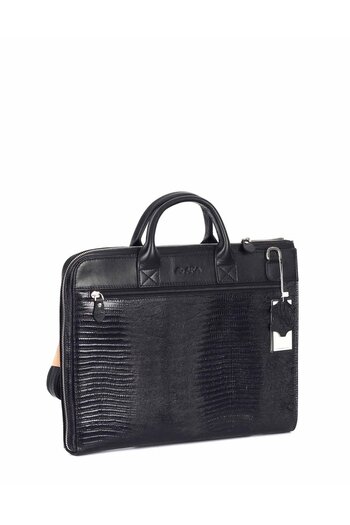 Aka Leather Black Classic Briefcase 241 10