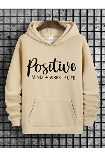 Medinenur Φούτερ με κουκούλα Positive printed
