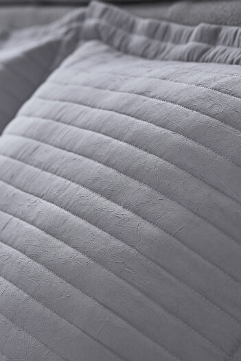 Doqu Home Otto Yatak Örtüsü Çift Kişilik - Açık Gri