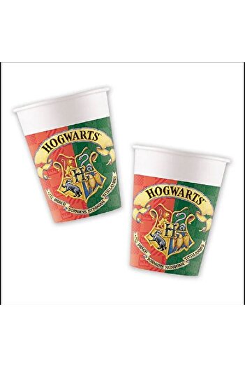 turkuaz parti 8'li HARRY POTTER KARTON TABAK VE BARDAK SET
