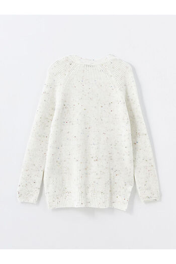 LC Waikiki Patterned Long Sleeve Crew Neck Women's Knitwear Sweater