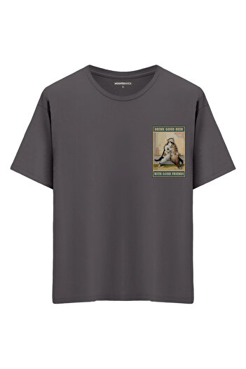 Mounte Bianca Unisex Drink Good Beer - Μπλουζάκι Oversize