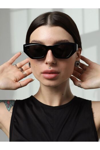 Della Pianto Black Unisex Sunglasses