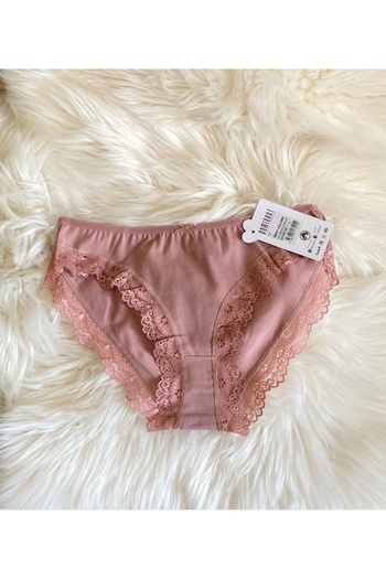 Dominant Women's Bikini Panties - Lace Detailed