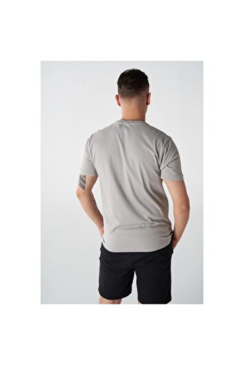 hummel Divide Men's Gray Round Neck T-Shirt
