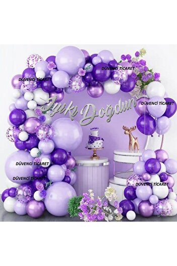 DÜVENCİ TİCARET MOR BALON ZİNCİR SET