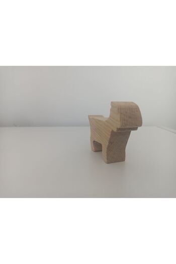 Gepetto Unpainted Wooden Raw Toy Animal - Goat