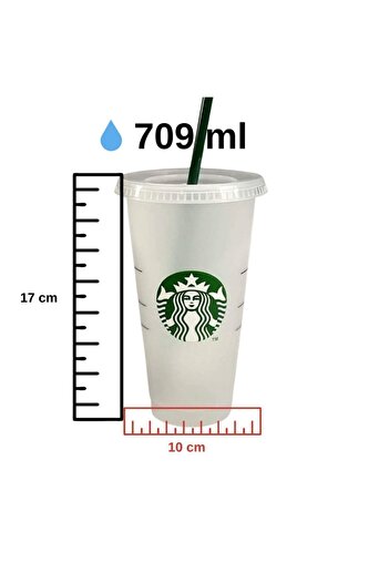 Starbucks Travel Cup for Cold Drinks Cold To-go Cup - 709 Ml
