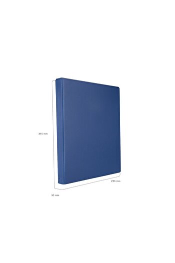 2K Dosar de prezentare pentru documente tip student și birou A4 PVC cu 2 inele cu buzunar interior 27x32 cm (200 coli)