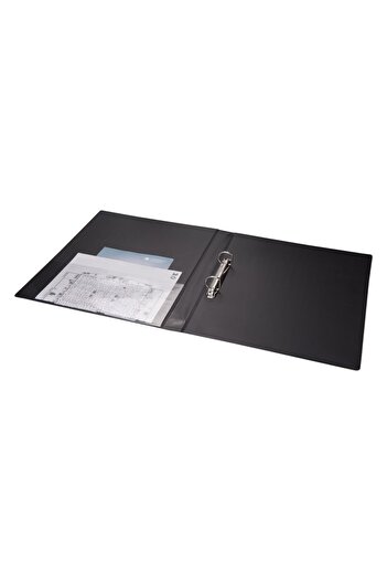 2K A4 PVC 2 Ringed Student and Office Type Document Presentation Folder with Inner Pocket 27x32 Cm (200 Sheets)