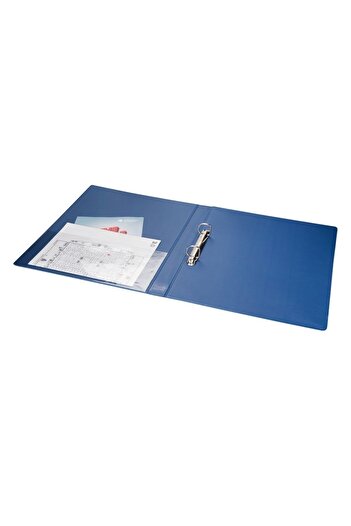 2K Dosar de prezentare pentru documente tip student și birou A4 PVC cu 2 inele cu buzunar interior 27x32 cm (200 coli)