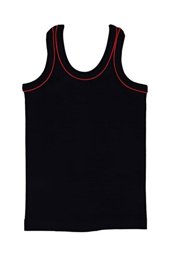 Tutku Boy's Black Red Sports Tank Top 130