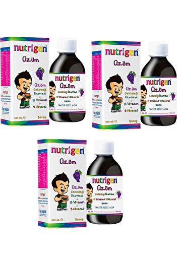 Nutrigen 200 Ml Grape Syrup - 3 Pieces