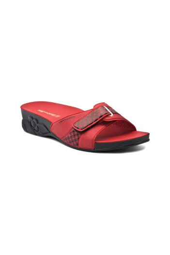 Ceyo Women's Red Flora Slippers