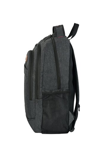 barberri 17 Inch Beige Canvas Laptop Backpack - Compartment, Daily Use, Cod: 7300