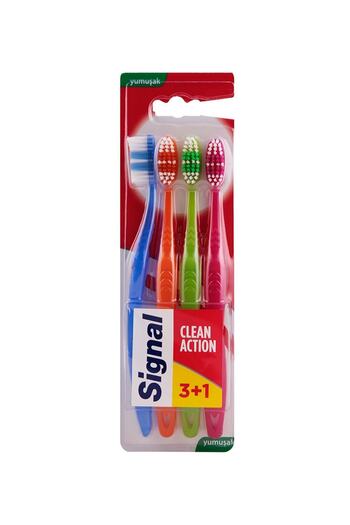 Signal 3+1 Free Soft Toothbrush - Clean Action