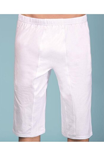 Berrak Men's White Long Leg Panties 1116
