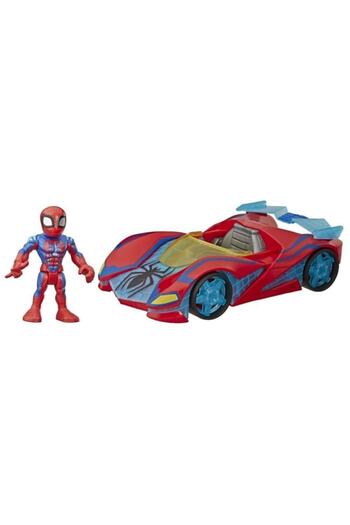 Hasbro Marvel Super Hero Adventures Spider Man Mega Mini Figure and Vehicle E7932