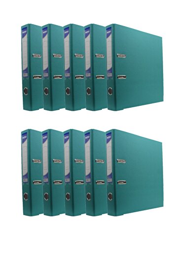 Noki Narrow Plastic Folder (56412-050) Turquoise Pack of 10