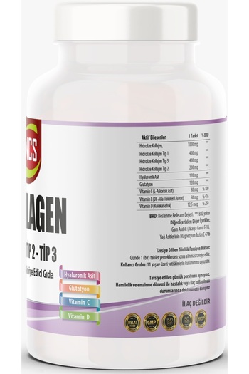 NCS 180 Tablets Collagen 1000 Mg Collagen Type 1-2-3 Glutathione Dvit L-Glutathione