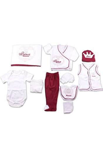 Miniworld Baby Boy Prince 10-Piece Hospital Release Bodysuit Set Gift Set Baby Gift Birth Gift
