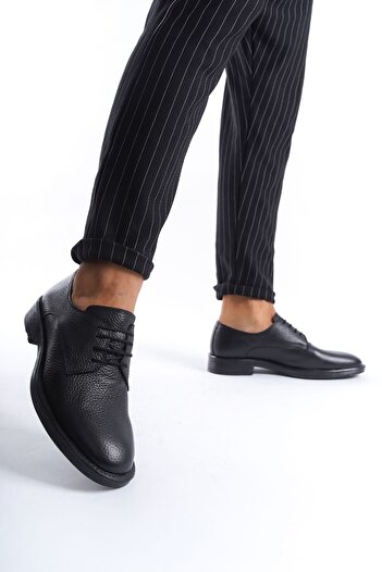 CZ London Genuine Leather Men's Classic Shoes Lace-Up Casual Model