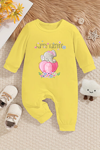 ADABEBEK Happy Valentine - 100% Cotton Baby Girl Jumpsuit 22400