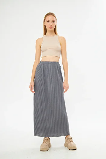 Rudaconcept Smoked Home Wear Skirt, Daily Wear Skirt, Prayer Skirt, Seasonal Skirt, Summer Skirt