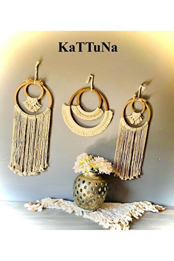 kattuna Bohemian Macrame - 3-Piece Wall Decoration Product