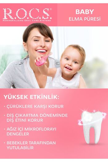 R.O.C.S. Elma Püresi Florürsüz Diş Macunu 35 ml 0-3 Yaş
