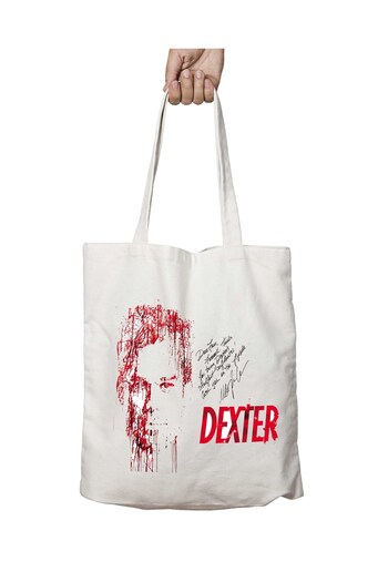ART HEDİYE Dexter Foreign Series - Μόνιμη και πλενόμενη υφασμάτινη τσάντα ώμου II Side