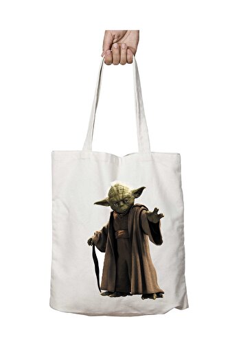 ART HEDİYE Yoda Darth Maul Jedi - Δύο πλευρές μόνιμη και πλενόμενη υφασμάτινη τσάντα ώμου