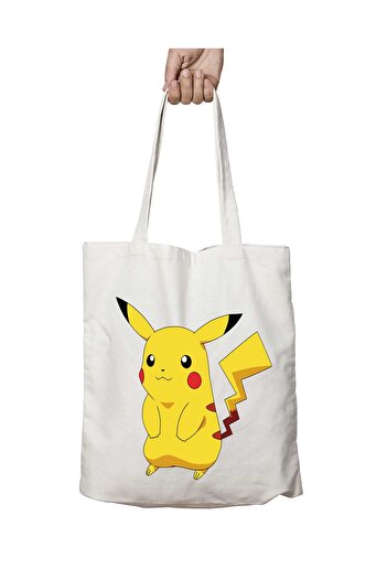 ART HEDİYE Pokemon Pikachu (2) - Διαρκής και πλενόμενη υφασμάτινη τσάντα ώμου δύο όψεων