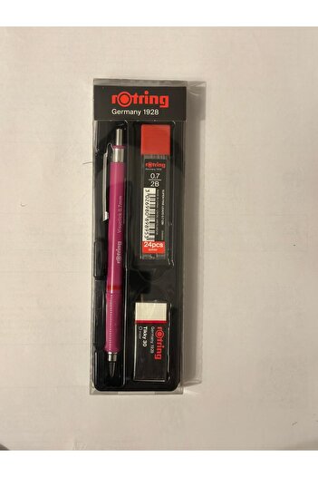 Rotring Visuclick Versatil Kalem 3’lü Okul Seti, Uçlu Kalem 0.7 mm, 0.7 Uç 2B, Silgi Hediye