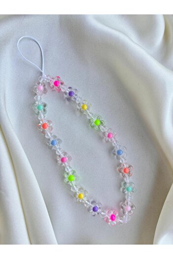 PEONY - peonyofficiall Colorful Transparent Daisy Phone Charm Floral Phone Lanyard Bag Ornament