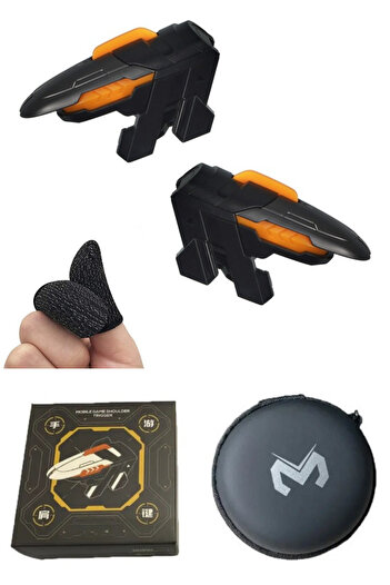 Asfal Mechanical Pubg Feeling Mouse with Trigger - Click Voice, Bag Finger Gloves, Gift Compatible with All Phones