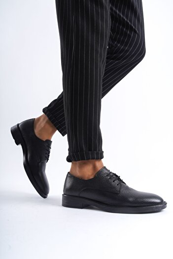 CZ London Genuine Leather Men's Classic Shoes Lace-Up Casual Model