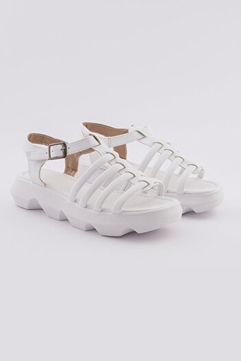 CZ London Women's Thick Sole Sandals Strappy Platform Summer Shoes